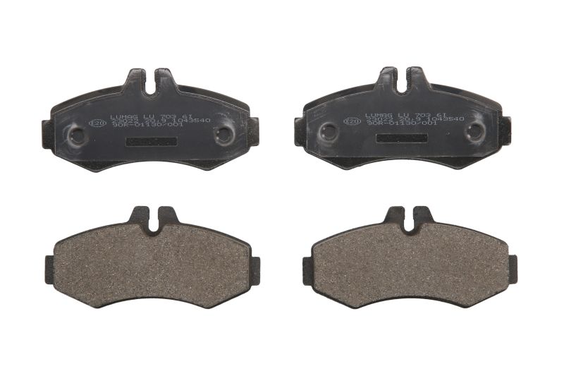 Kit 4 Pastiglie Freno Anteriori Compatibile Per Mercedes-Benz V-Class Dal 1996-2003 BIBA-RICAMBI