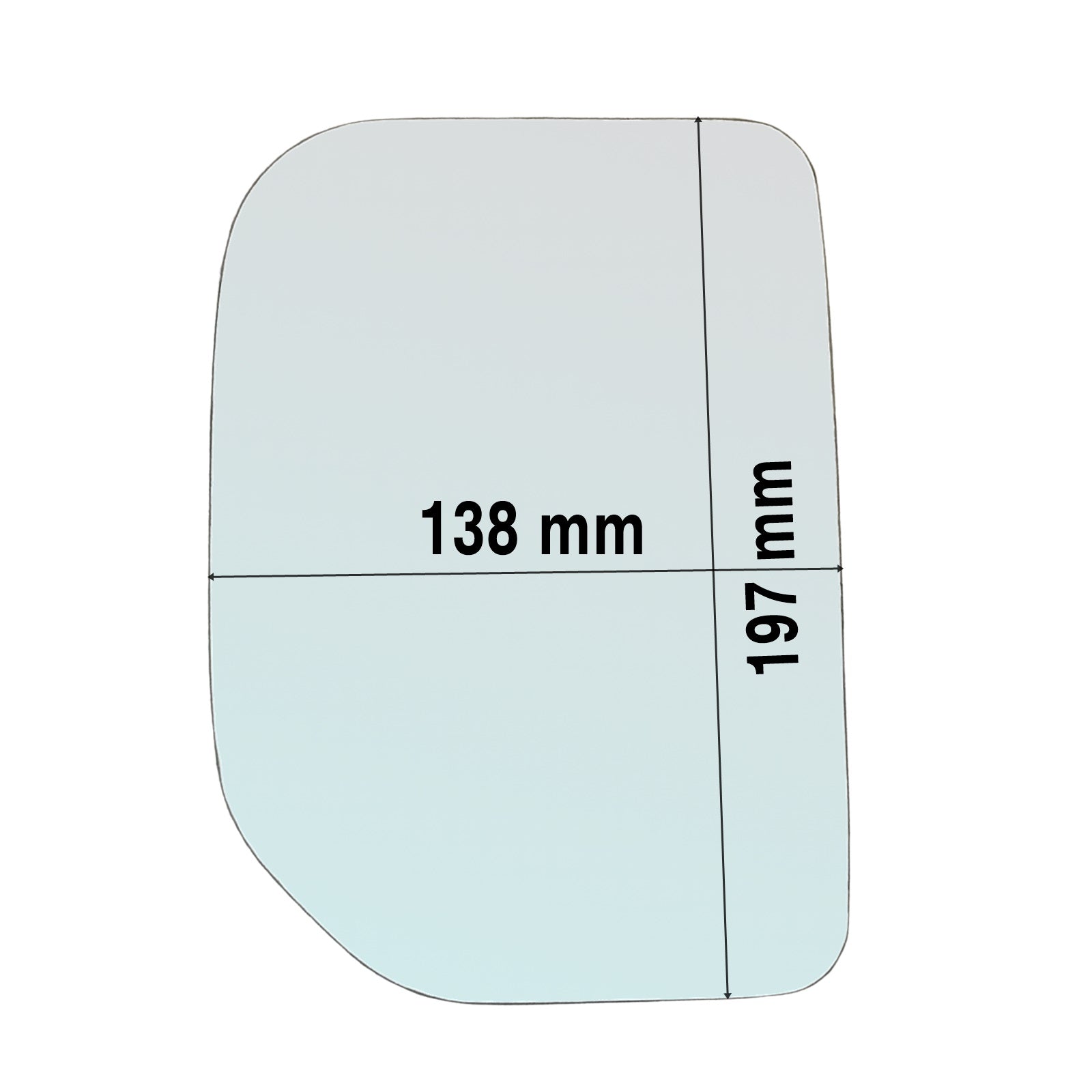 Vetro Specchio Retrovisore Lato DX Per Toyota FJ Cruiser (GSJ) dal 2005>