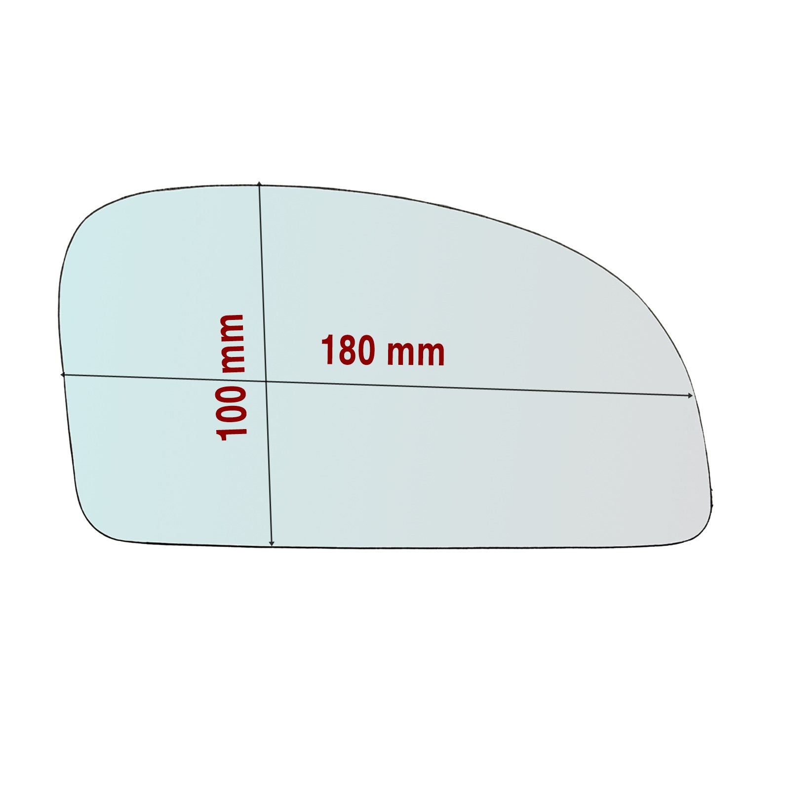 Vetro Specchio Retrovisore Lato Passeggero Per Hyundai Getz dal 2002-2011