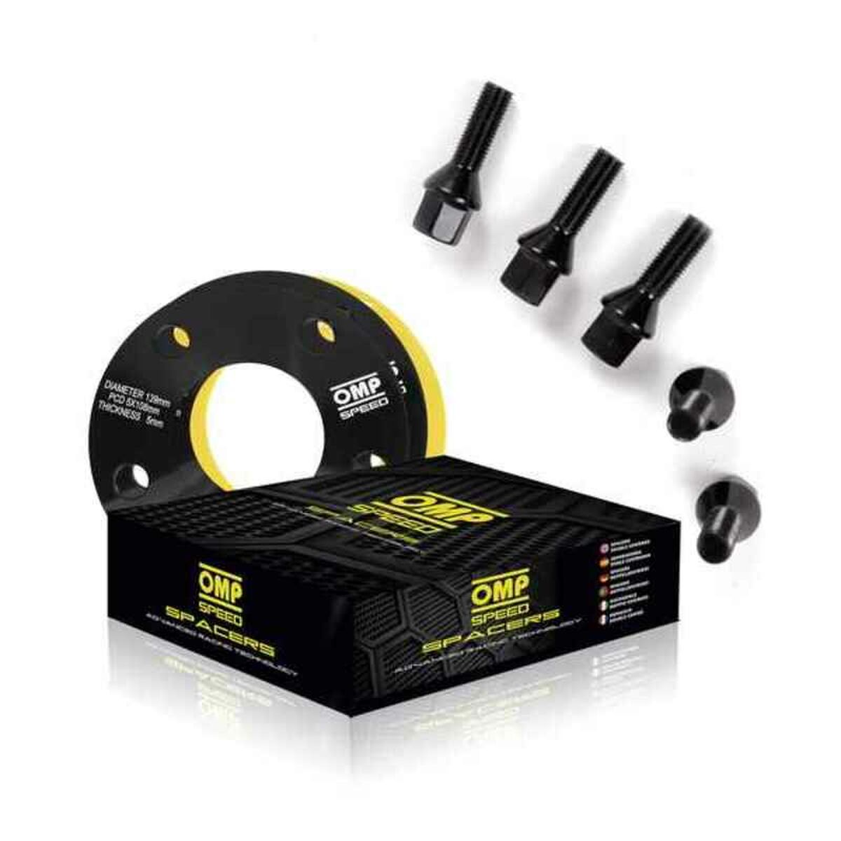 Set di Estrattori OMP OMPS08622001 5X110 65,1 M14 x 1,50 + M12 x 1,25 20 mm - BIBA-RICAMBI