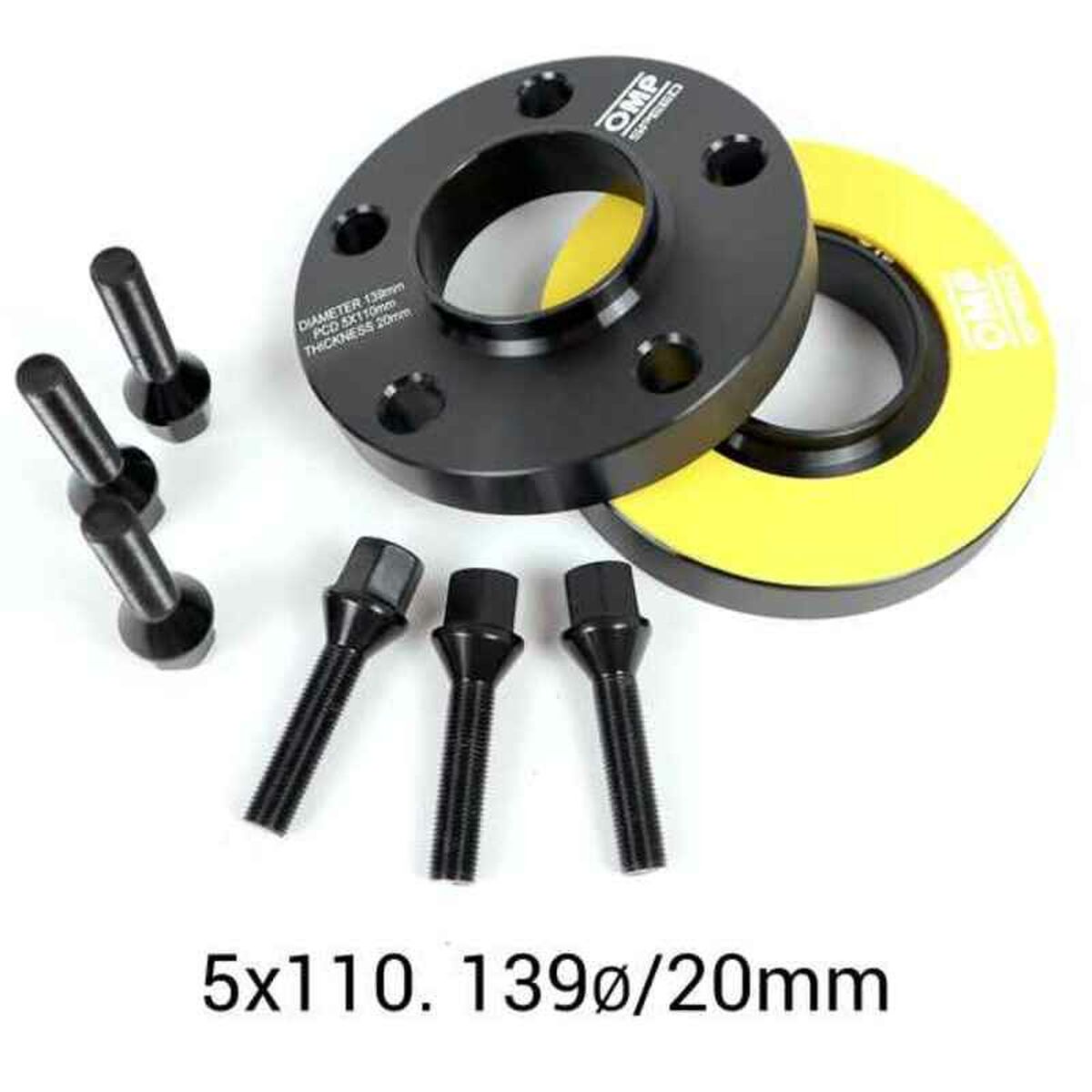 Set di Estrattori OMP OMPS08622001 5X110 65,1 M14 x 1,50 + M12 x 1,25 20 mm - BIBA-RICAMBI