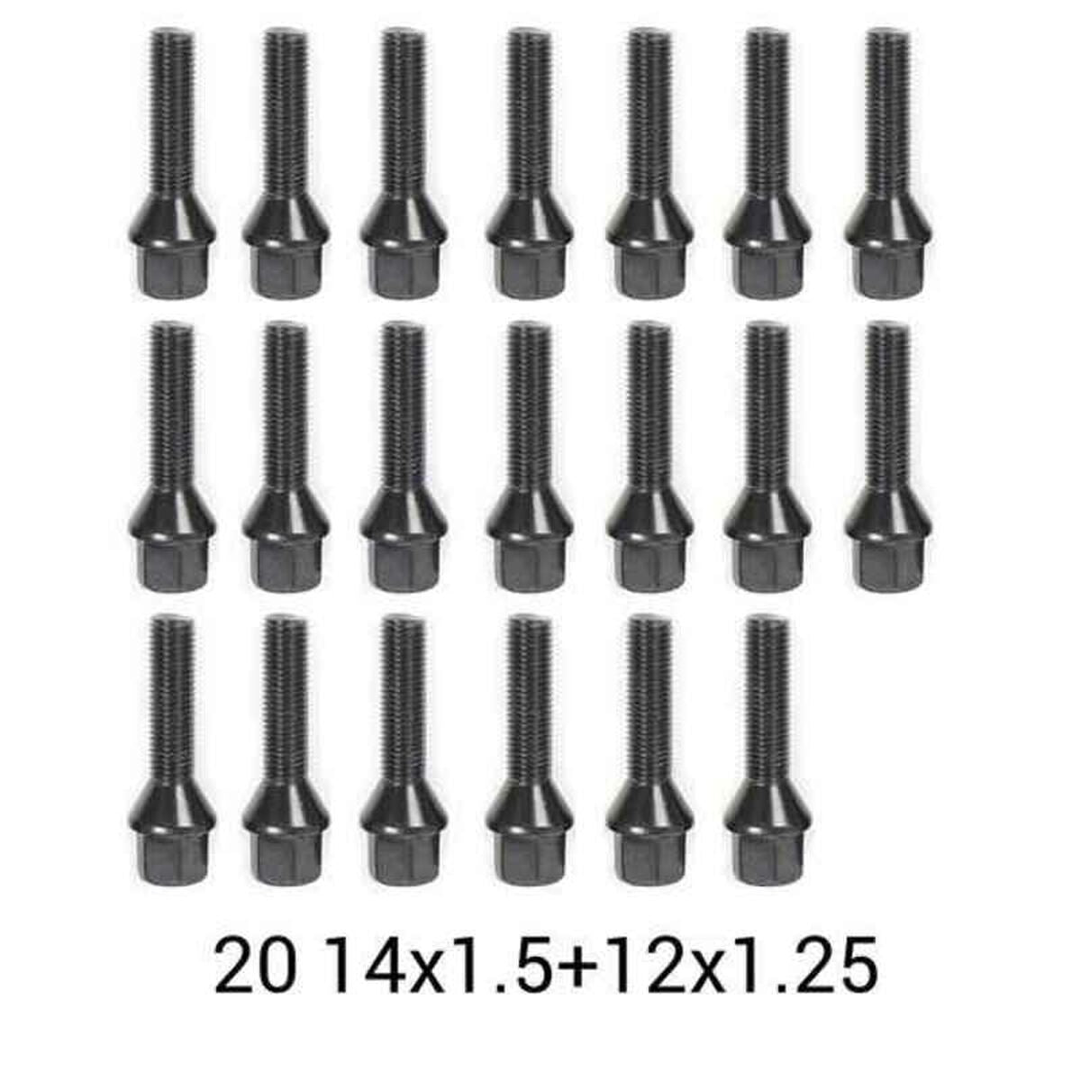 Set di Estrattori OMP OMPS08622001 5X110 65,1 M14 x 1,50 + M12 x 1,25 20 mm - BIBA-RICAMBI