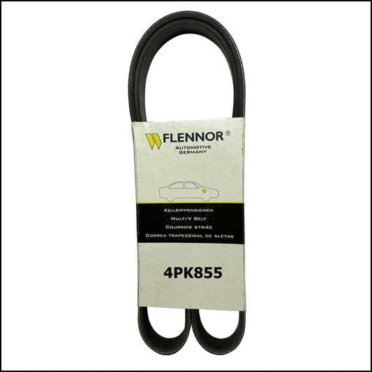 4PK855 Flennor Cinghia Servizi Poly-V Adattabile Per Audi | Bmw | Citroen | Fiat | Hyundai | Kia | Lancia | Land Rover | Mazda | Peugeot | Skoda | Subaru | Suzuki | Vw BIBA-RICAMBI