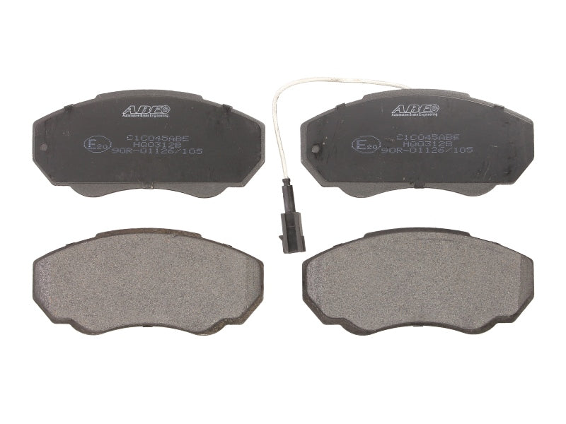 Kit 4 Pastiglie Freno Anteriori Compatibile Per Fiat Ducato (230) Dal 1994-2002 BIBA-RICAMBI