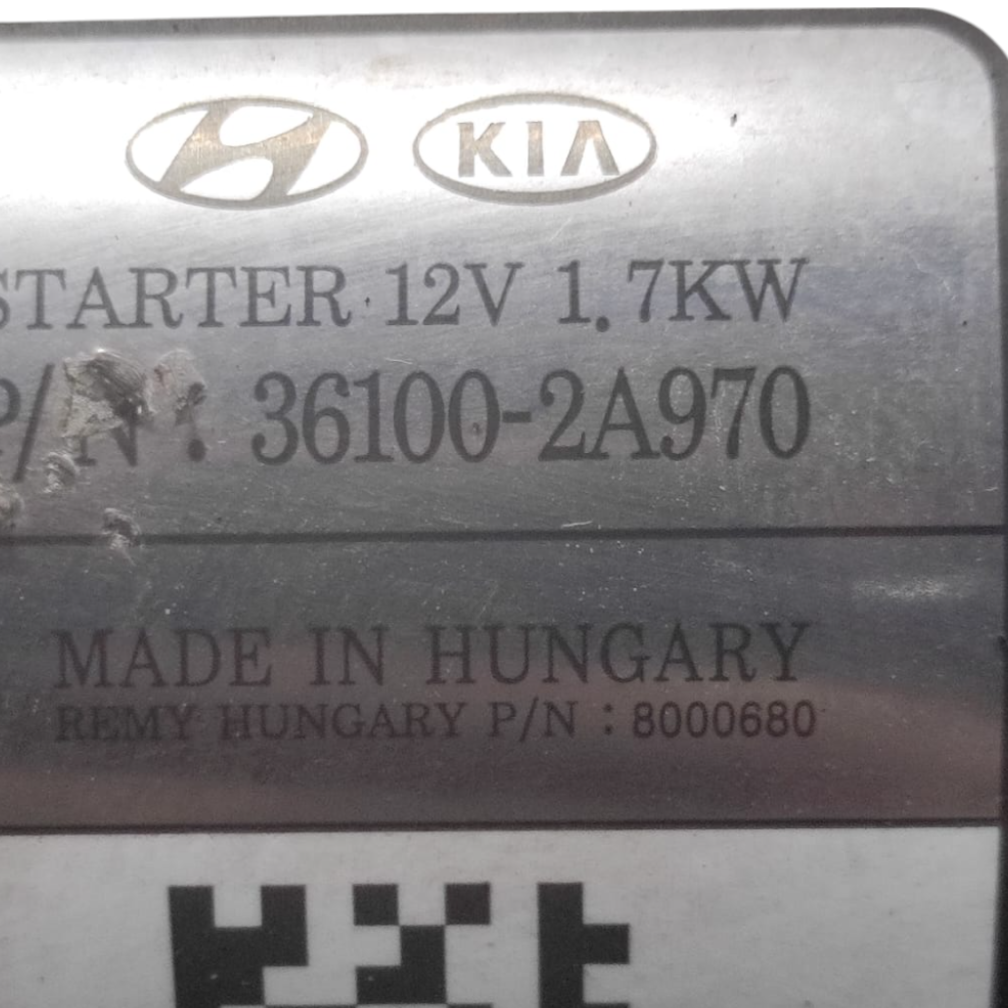 Motorino avviamento kia sportage ql 1.7 diesel cod: 361002a970 (2016-2021) - BIBA-RICAMBI