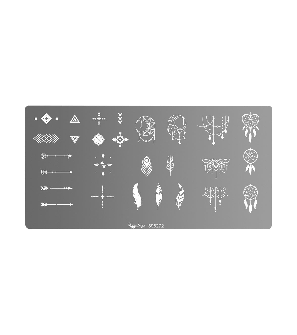PEGGY SAGE  TAVOLA DI STAMPING NAIL ART ETHNIC - BIBA-RICAMBI