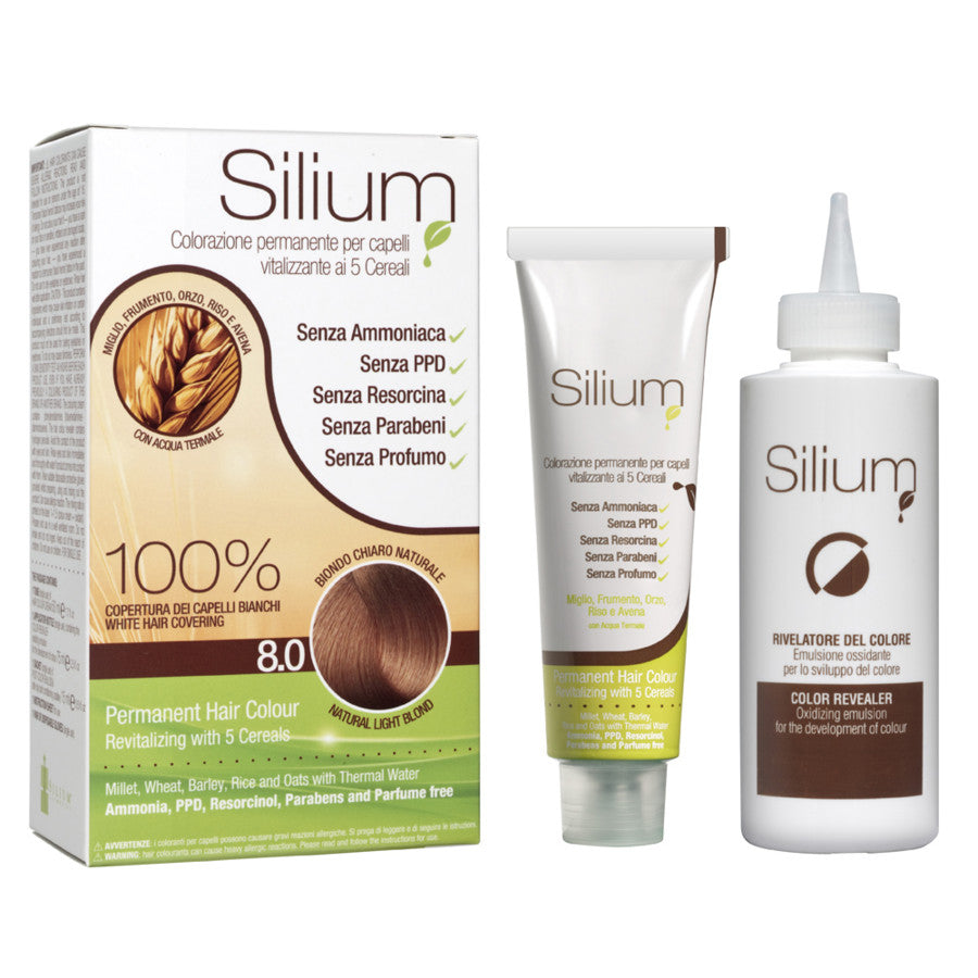 SILIUM COLORAZIONE CREMA BIONDO CHIARO NATURALE 8.0 - BIBA-RICAMBI