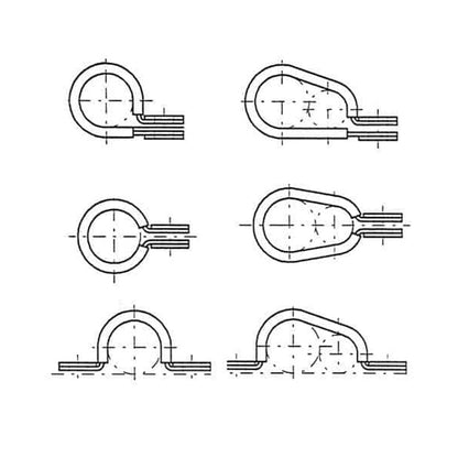 Kit 250 Fascette Gommate W1 Diametro Ø 24 Larghezza Banda 20 mm BIBA-RICAMBI