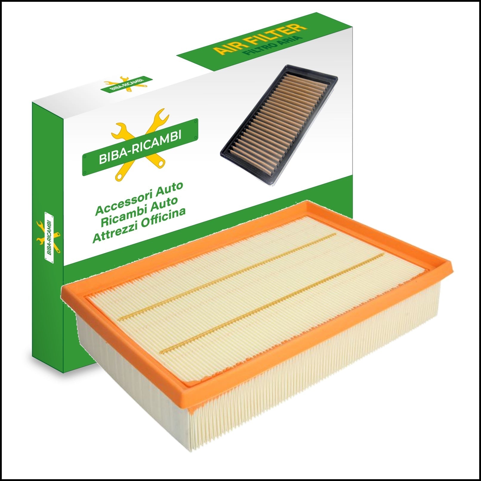 Filtro Aria Motore Adattabile Ford Focus C-Max 1.600 74/85kw dal 2003> BIBA-RICAMBI