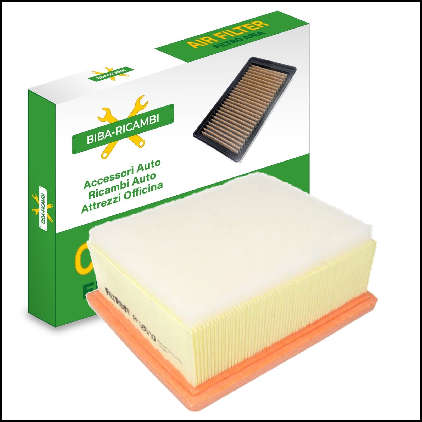 Filtro Aria Motore Adattabile Citroen Xsara 2.0 HDi 66/80kw dal 1999-2005 BIBA-RICAMBI