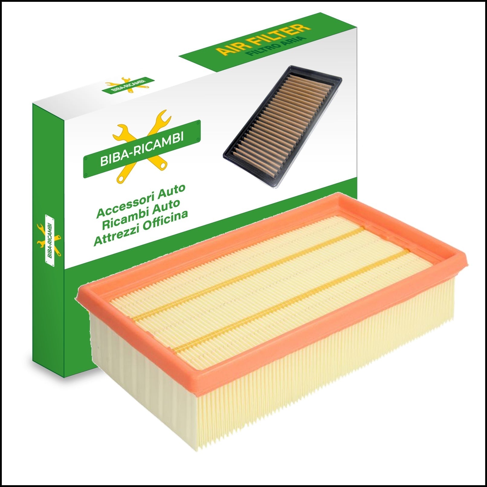 Filtro Aria Motore Adattabile Renault Clio III 1.6 Benzina 65kw/88cv dal 2005> BIBA-RICAMBI