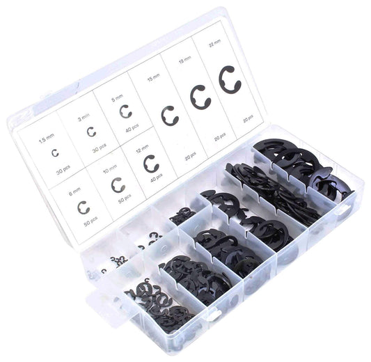 Set di E-clip da 300 pezzi include clip di diverse dimensioni, ASTA