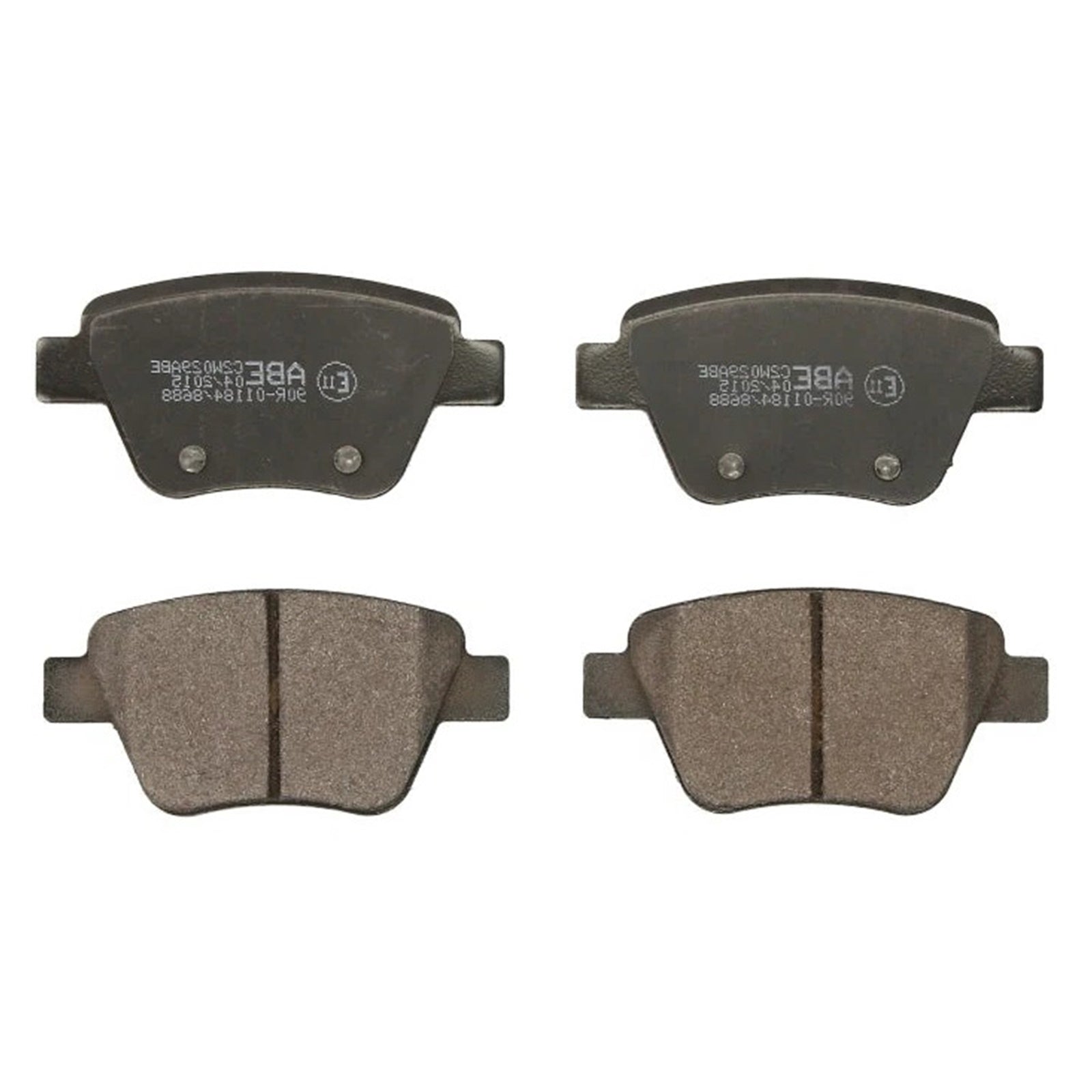 Kit 4 Rear Brake Pads Compatible For Audi A3 From 2003-2012