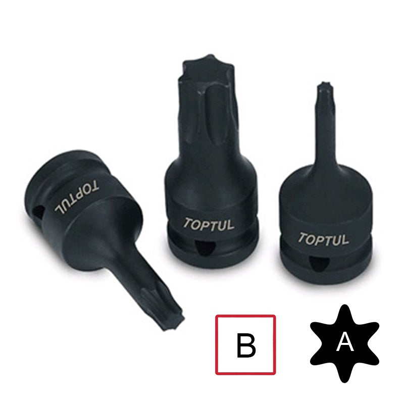 Chiave Bussola Maschio Impact Torx T70 | Attacco 1/2" | Lunghezza 60mm BIBA-RICAMBI