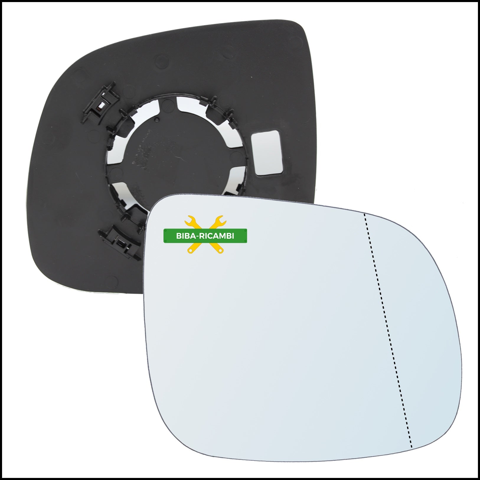 Piastra Retrovisore Asferico Attacco Ø 84 Lato Dx-Passeggero Per Volkswagen Multivan T5 dal 10/2009&gt; BIBA-RICAMBI