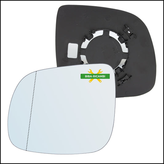Piastra Retrovisore Asferico Attacco Ø 84 Lato Sx-Guidatore Per Volkswagen Multivan T5 dal 10/2009&gt; BIBA-RICAMBI