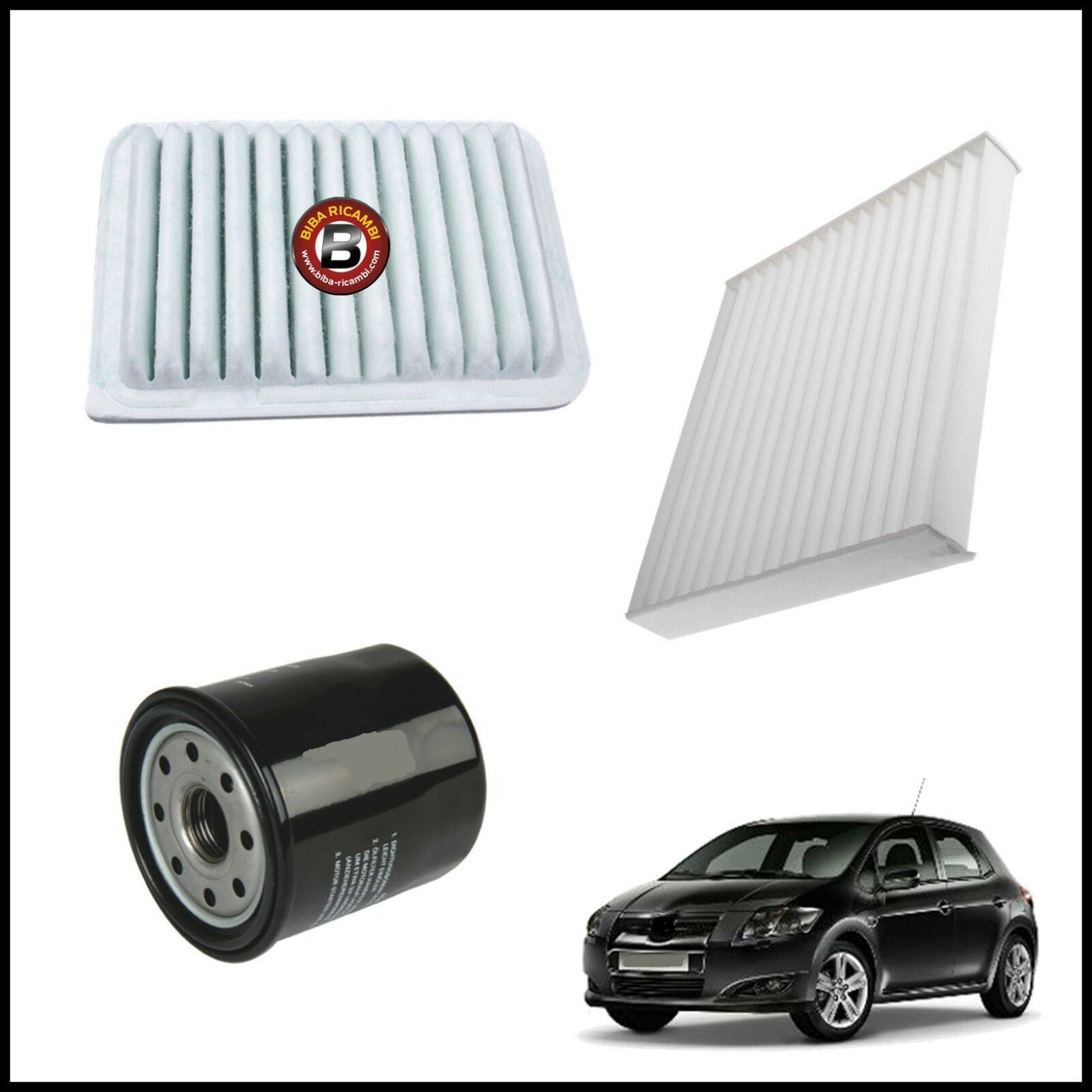 Kit Tagliando Filtri Per Toyota Auris 1.800 108kw/147cv dal 2009&gt; BIBA-RICAMBI