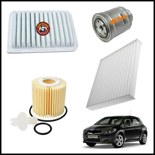 Kit Tagliando Filtri Per Toyota Auris 2.200 D 130kw/177cv dal 2007&gt; BIBA-RICAMBI