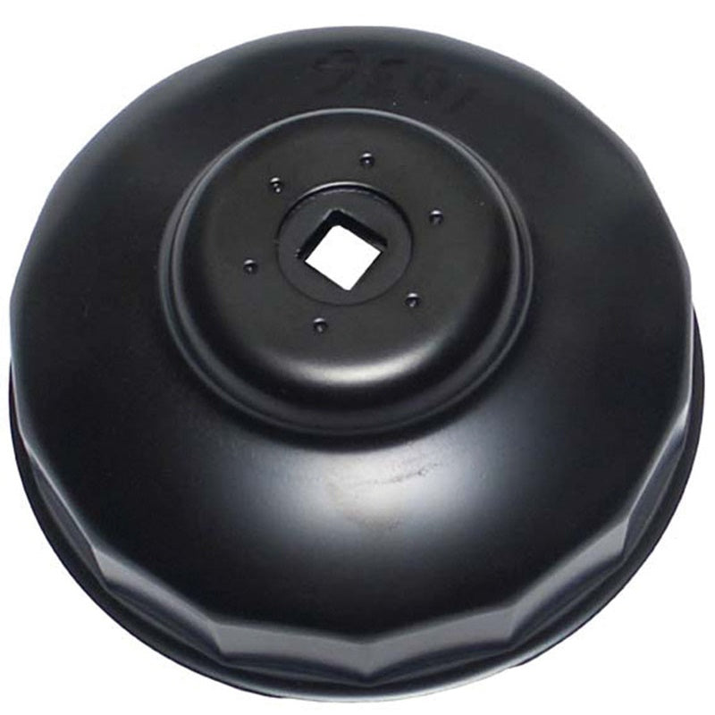 Chiave A Tazza Per Filtri Olio Finitura Nera Attacco 3/8" | 84 mm x 14 Lati Art.BGS1007 BIBA-RICAMBI
