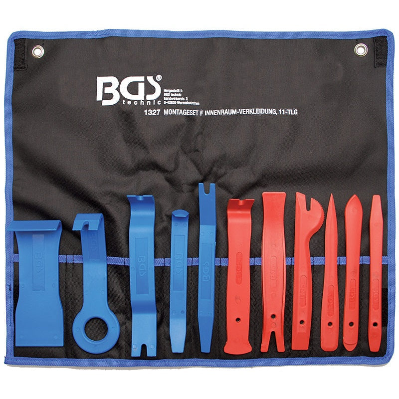 Set 11 Pz Utensili Per Rivestimenti Interni Automobili BGS1327 BIBA-RICAMBI