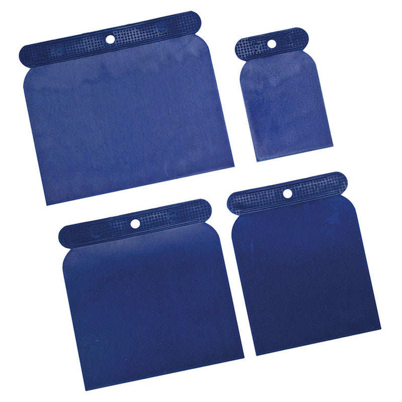 Set 4 Pz Spatole In Plastica 50 | 80 | 100 | 120 mm BGS1634 BIBA-RICAMBI