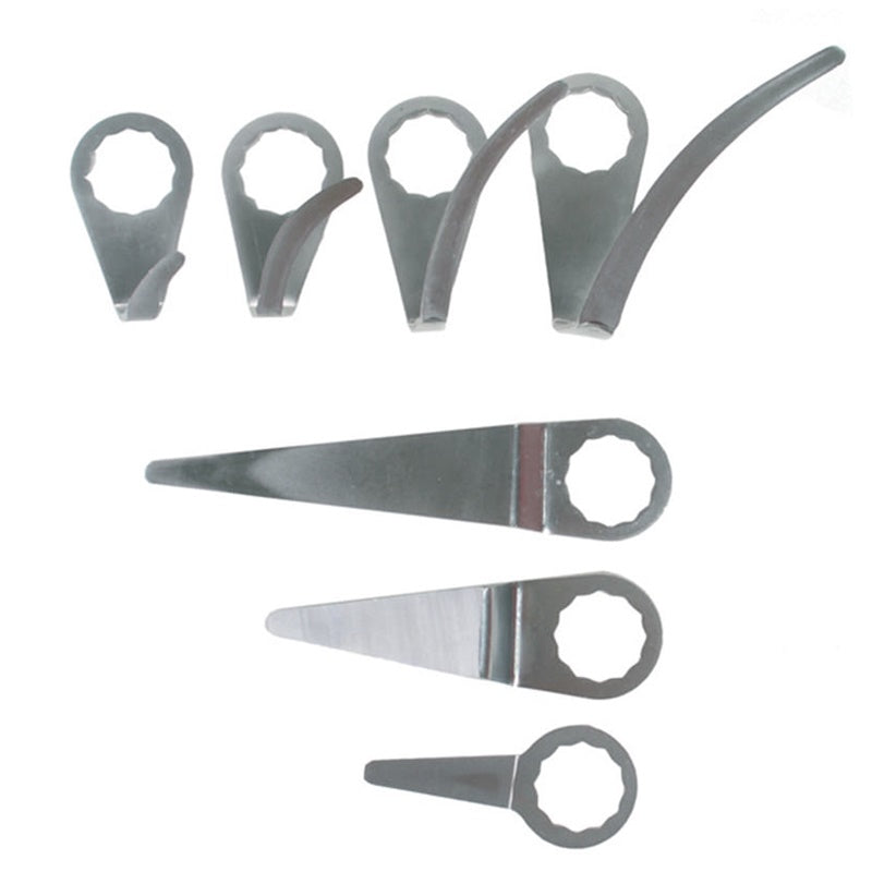 Set 7 Pz Coltelli Semicircolari Per Utensili BGS3218 e BGS 9291 Da Taglio Per Guarnizioni Finestrini BIBA-RICAMBI