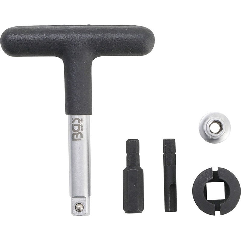 Set 5 Chiavi Universali Per Tappi Di Scarico Olio In Plastica Attacco 3/8" BIBA-RICAMBI