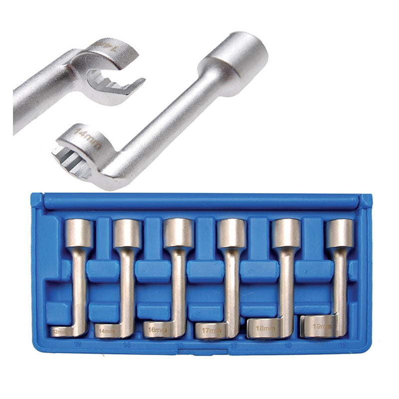 Set 6 Pezzi Chiavi Speciali Raccordi Tubi 12-19mm art.BGS1300 BIBA-RICAMBI