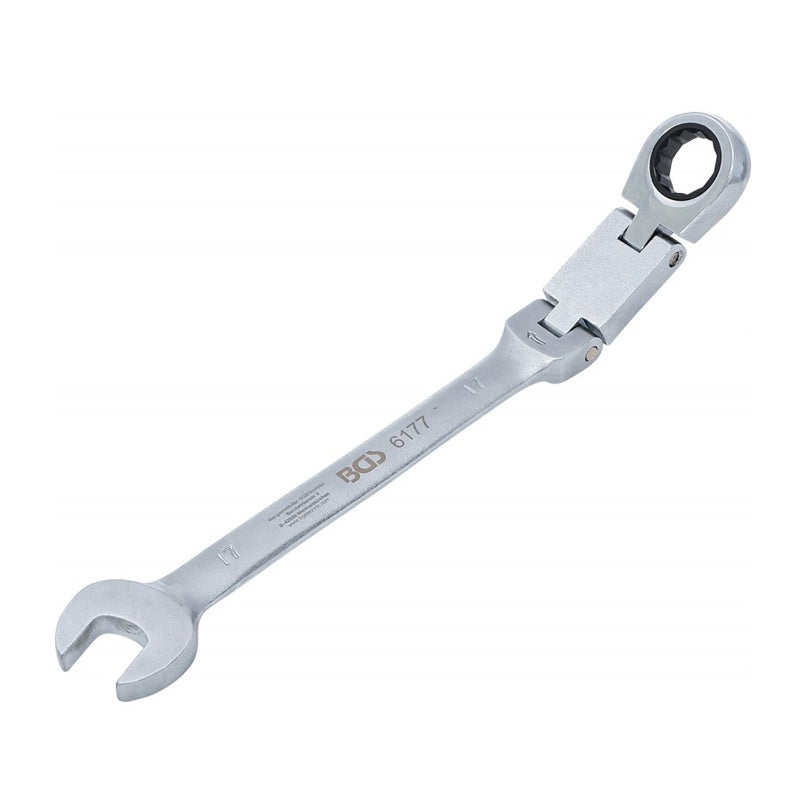 CHIAVE COMBINATA A CRICCHETTO POLIGONALE CON DOPPIO SNODO 17 MM ART.BGS6177 BIBA-RICAMBI
