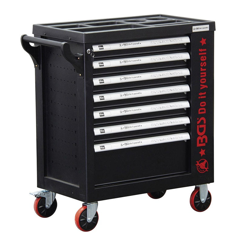 CARRELLO PORTA UTENSILI 7 CASSETTI, CON ARMADIETTO LATERALE VUOTO ART.BGS6058-1 BIBA-RICAMBI