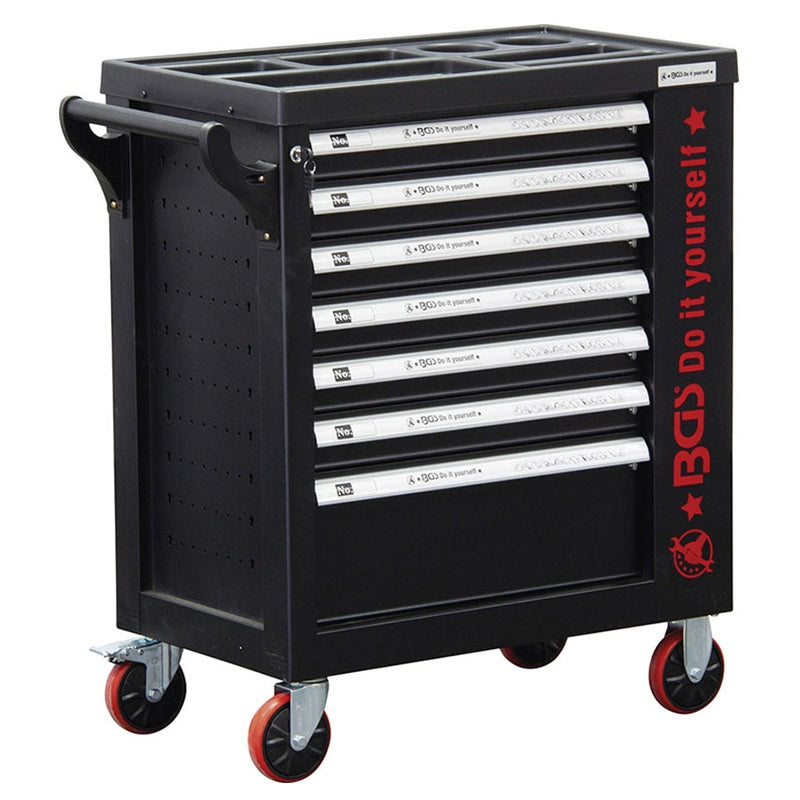 Carrello Portautensili a 7 Cassetti Nero (172 Utensili) BIBA-RICAMBI