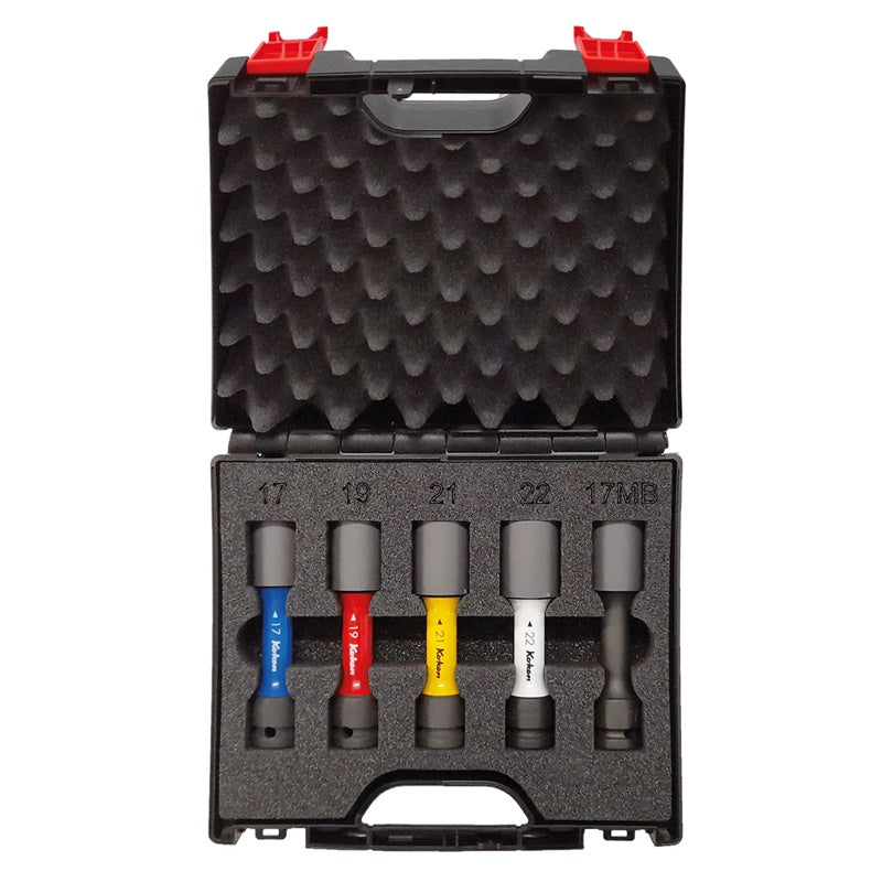 Set 5 Bussole Esagonali Ø 17-19-21-22 mm + 17 per Mercedes BIBA-RICAMBI