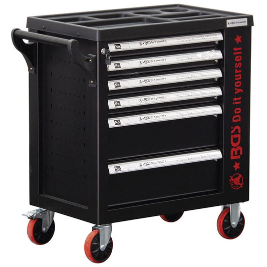 CARRELLO PORTA UTENSILI 6 CASSETTI, CON ARMADIETTO LATERALE VUOTO ART.BGS6055-1 BIBA-RICAMBI