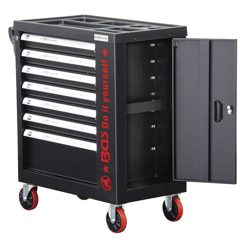 CARRELLO PORTA UTENSILI 7 CASSETTI, CON ARMADIETTO LATERALE VUOTO ART.BGS6058-1 BIBA-RICAMBI