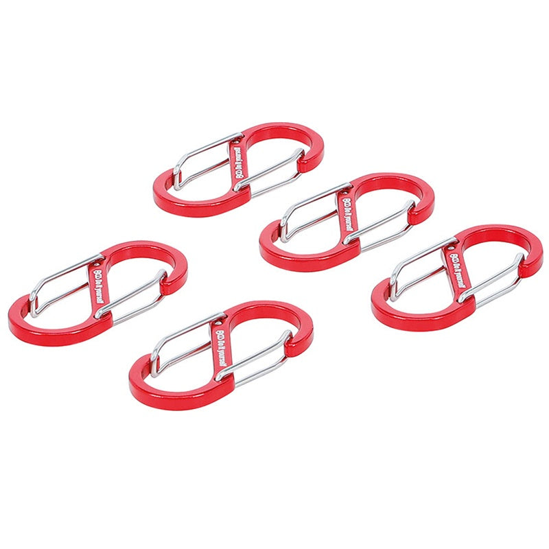 ASSORTIMENTO 5 PZ MOSCHETTONI DOPPI IN ALLUMINIO ART.BGS85785 BIBA-RICAMBI