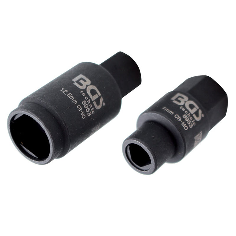 Set 3 Pezzi Bussole per Pompe di Iniezione 7 & 12.5 mm art.BGS8953 BIBA-RICAMBI