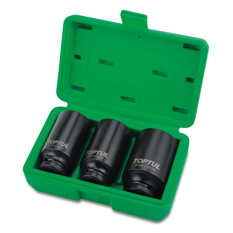Serie Chiavi a Bussola per Dado Mozzo 3 PZ Marca Toptul BIBA-RICAMBI