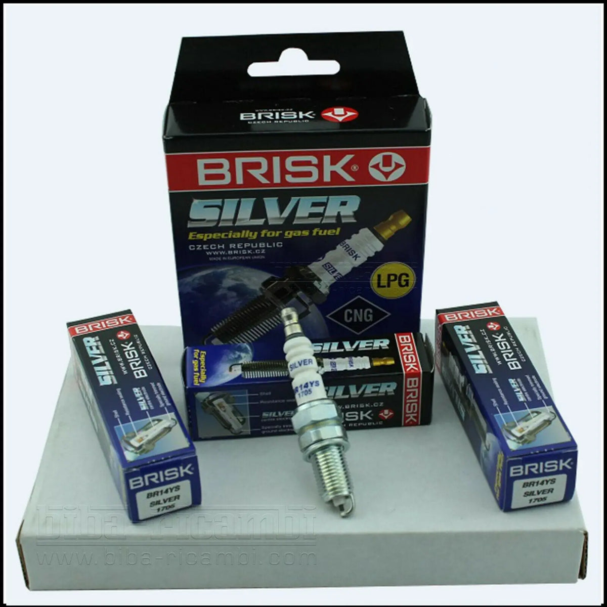 Kit 4 Candele Specifiche Gpl | Metano Adattabile Fiat Idea (350) dal 2003> BIBA-RICAMBI