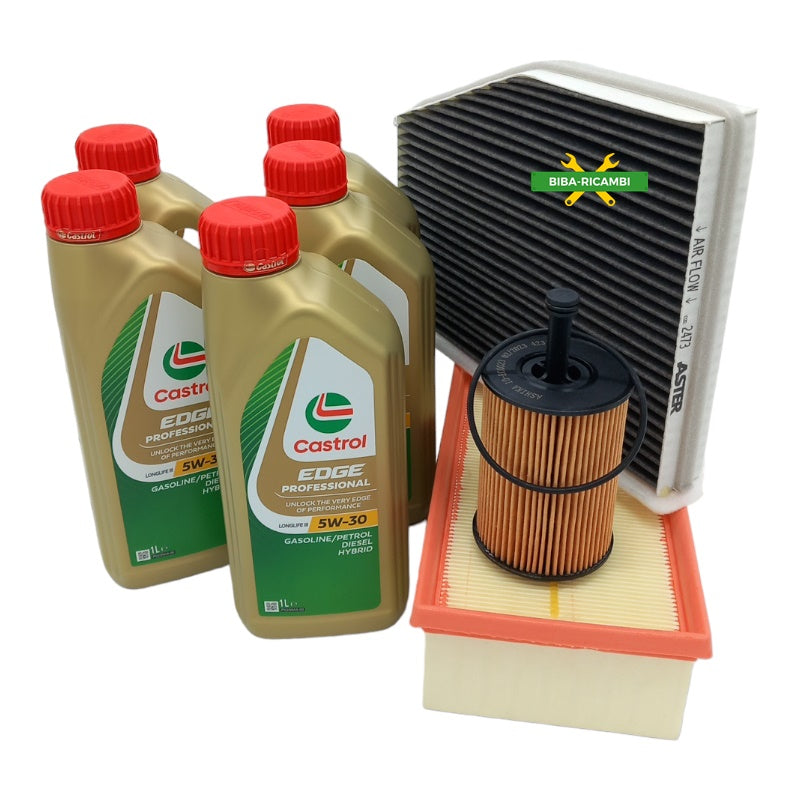 Castrol Tagliando Compatibile Per Audi A4 B8 (8K2) 2.0 TDI 105KW-143CV BIBA-RICAMBI