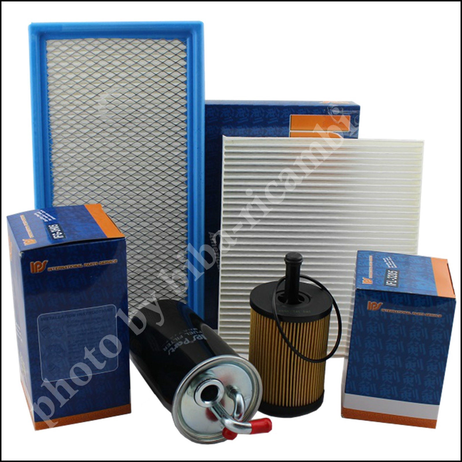Kit Tagliando Filtri Per Jeep Compass 2.000 CRD 103kw/140cv dal 2006&gt; BIBA-RICAMBI