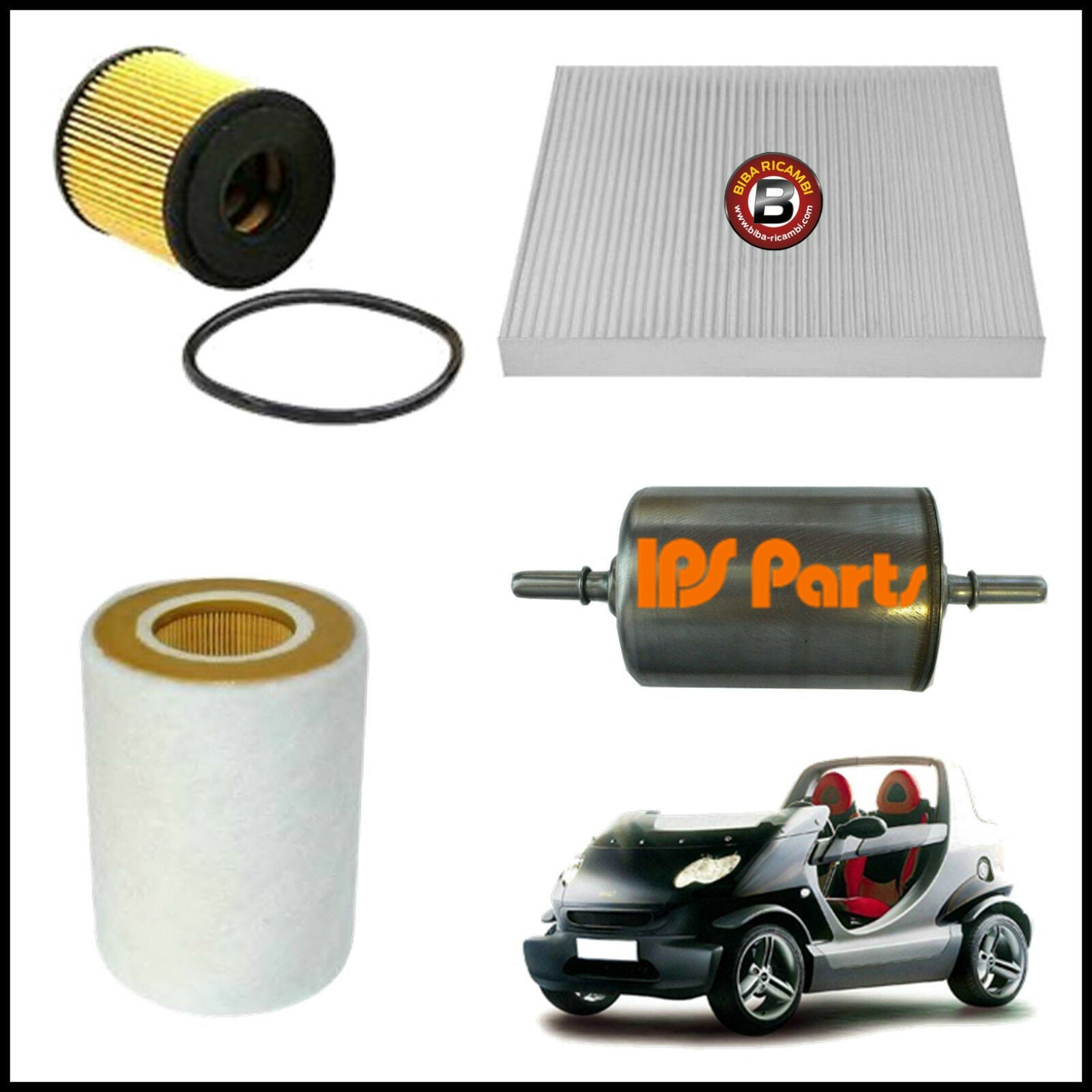 Kit Tagliando Filtri Per Smart Crossblade (450) 0.600 52kw/71cv dal 2002&gt; BIBA-RICAMBI