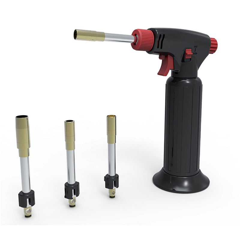 Saldatore a Gas Ricaricabile con 3 Beccucci Intercambiali art.CT-610 BIBA-RICAMBI