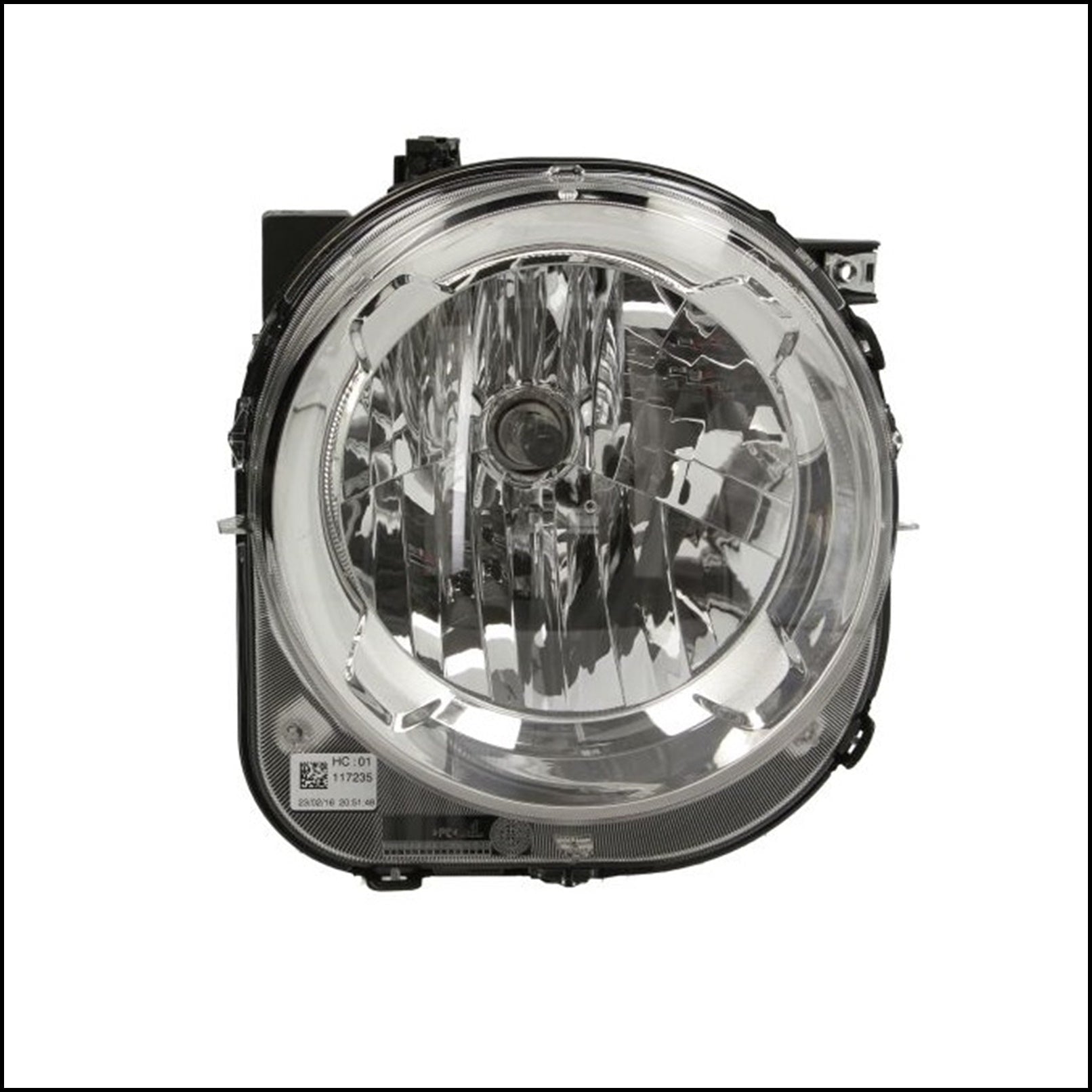 T. Preoiettore Anteriore H4 Elettrico Con Motore Lato Dx-Passeggero art.JE1004803 BIBA-RICAMBI