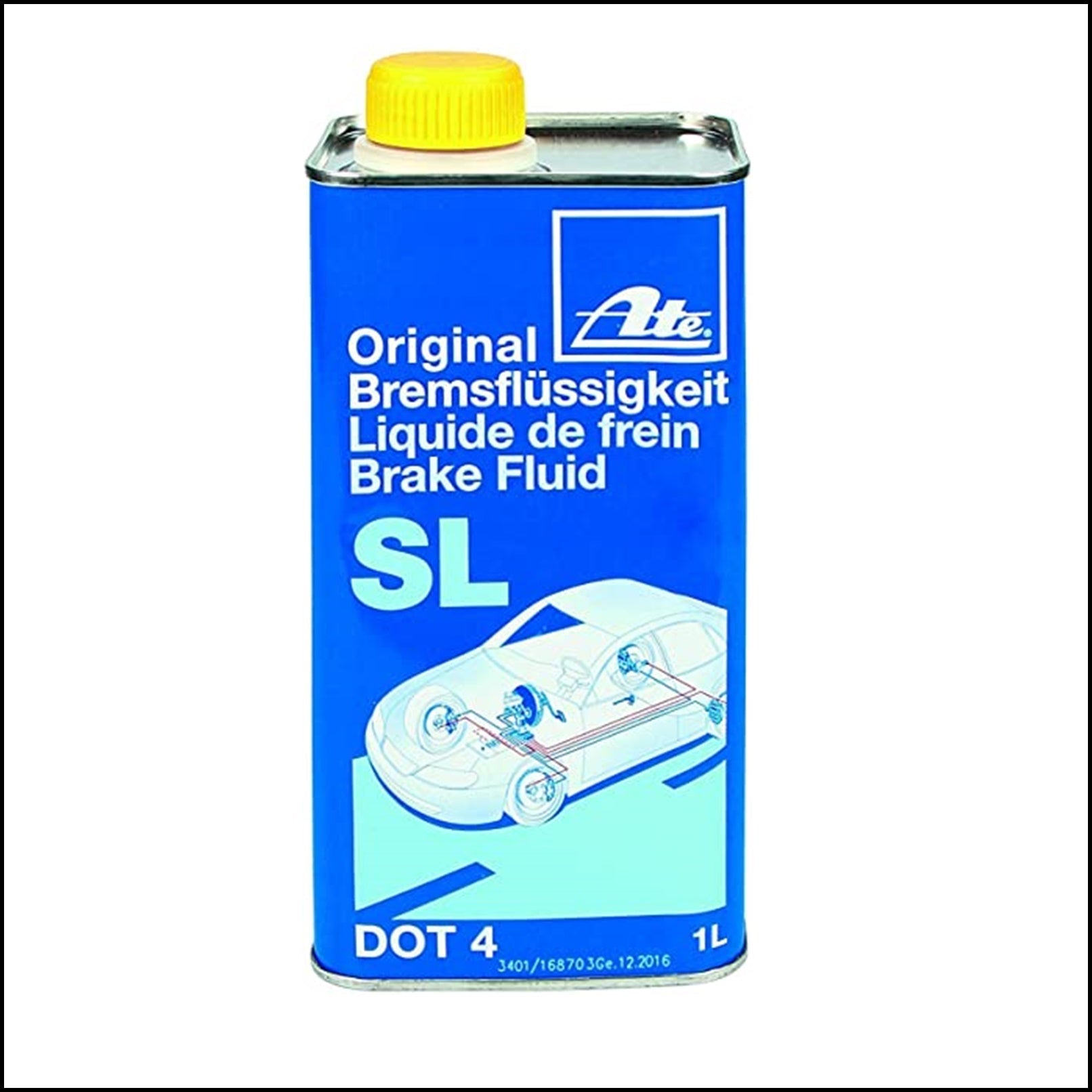 D. LIQUIDO FRENI OLIO DOT 4 CONFEZIONE DA 1 LITRO ATE SL BIBA-RICAMBI