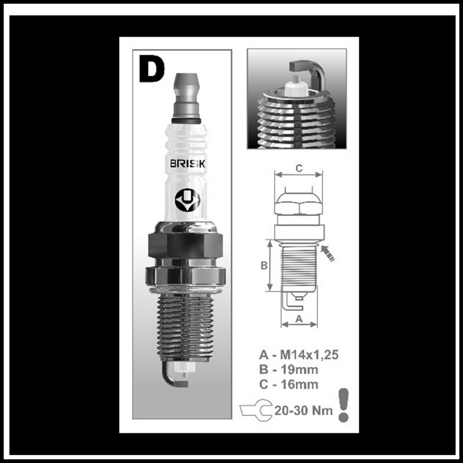 Candela Kit 4 Candele Gpl Metano Brisk Silver DR15YS-9 BIBA-RICAMBI