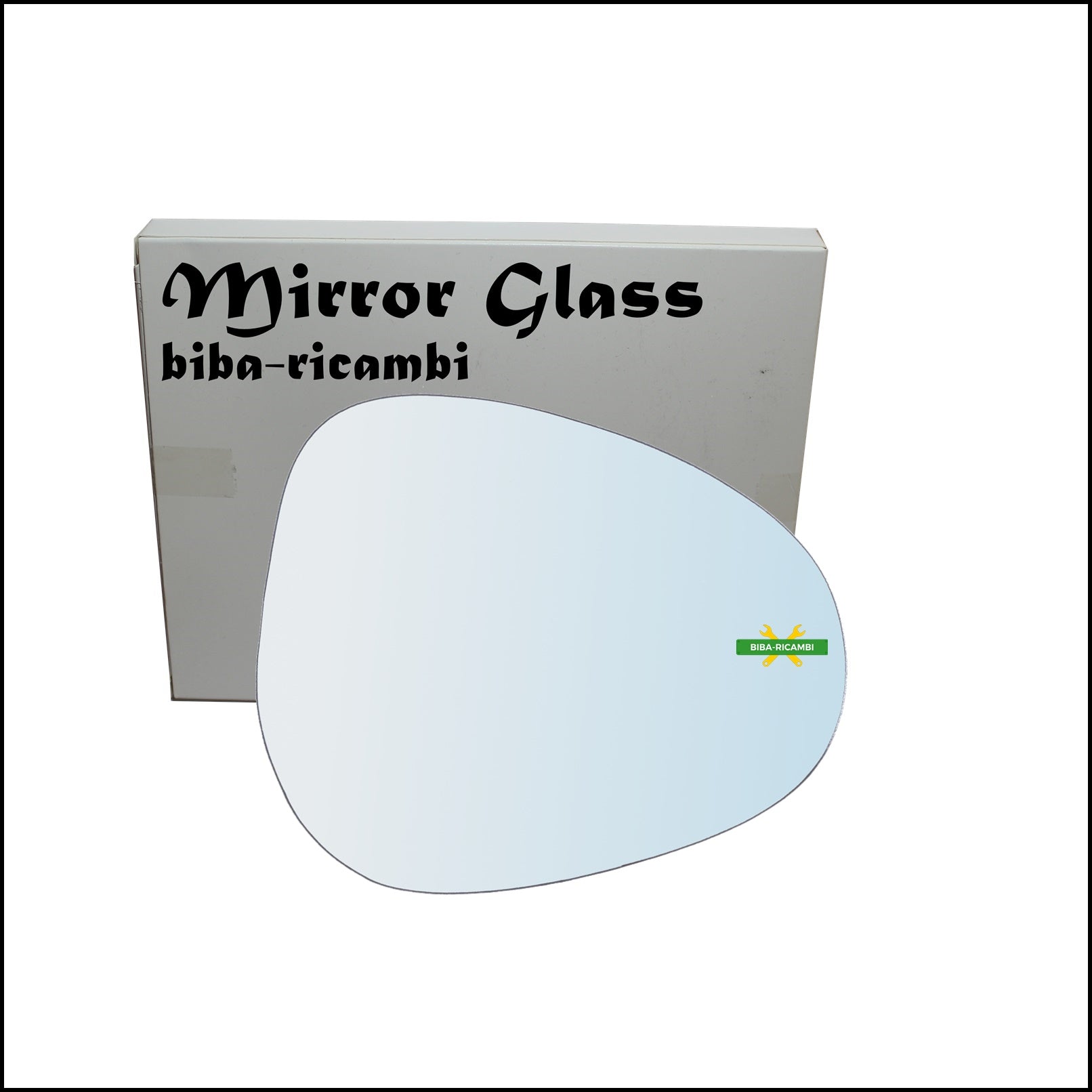 Vetro Specchio Retrovisore Cromato Lato Dx-Passeggero Per Lancia Ypsilon I (843) solo dal 2009-2011 BIBA-RICAMBI