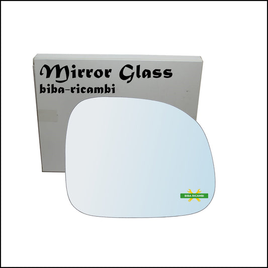 Vetro Specchio Retrovisore Cromato Lato Dx-Passeggero Per Fiat 500L (351) dal 2012&gt; BIBA-RICAMBI