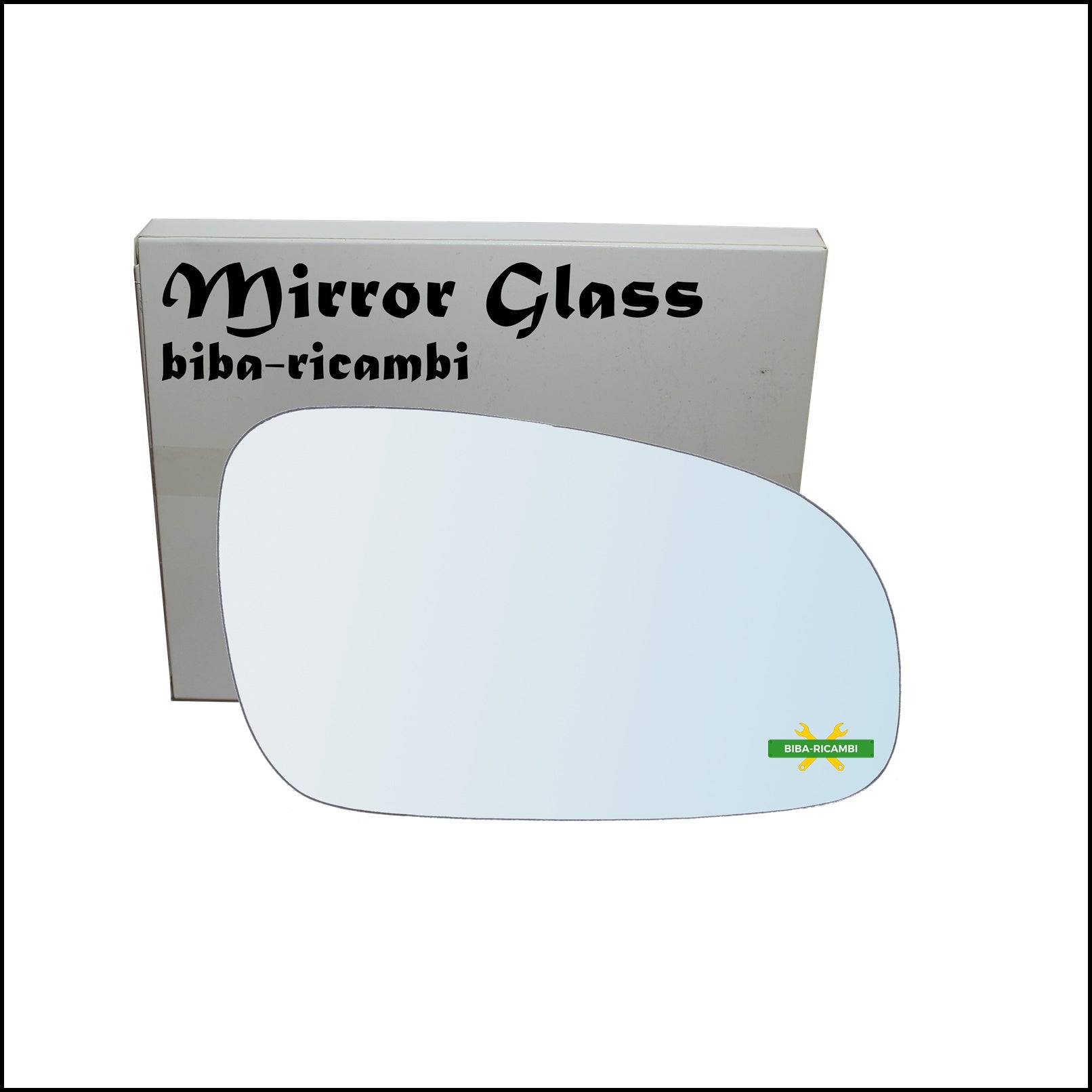 Vetro Specchio Retrovisore Cromato Lato Dx-Passeggero Per Volvo V70 II (285) dal 1999-2004 BIBA-RICAMBI