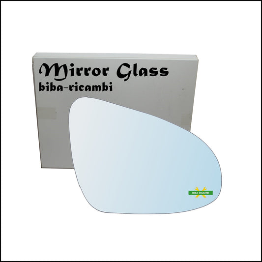 Vetro Specchio Retrovisore Cromato Lato Dx-Passeggero Per Toyota Yaris III (P13) dal 2010&gt; BIBA-RICAMBI