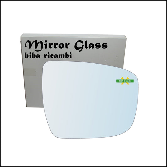 Vetro Specchio Retrovisore Cromato Lato Dx-Passeggero Per Nissan Qashqai II (J11) dal 2013&gt; BIBA-RICAMBI